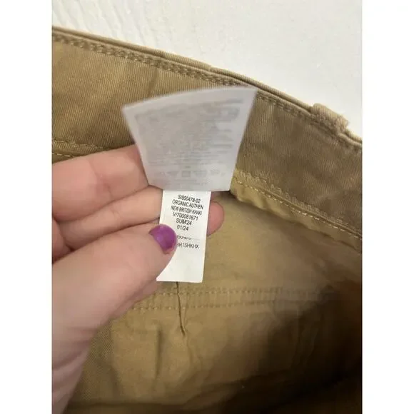 NWT Banana Republic Khaki Chico Shorts Size 10 Classic Pockets Vacation Beach - Picture 6 of 6
